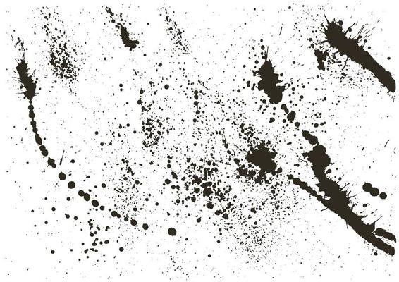 Distressed Effect. Old vintage scratches, stain, paint splats, spots. Vector textured