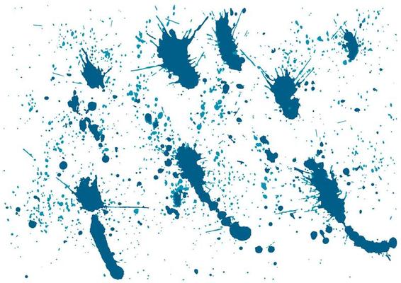 Distressed Effect. Old vintage scratches, stain, paint splats, spots. Vector textured