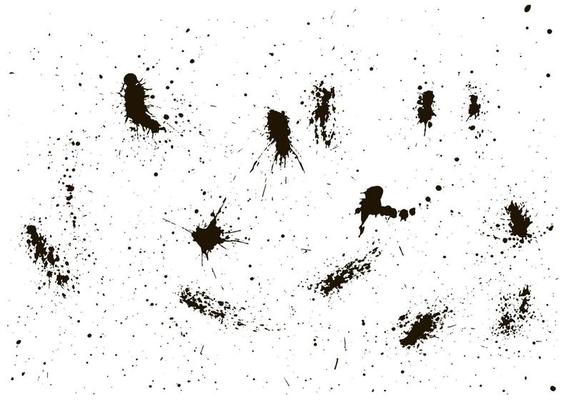 Distressed Effect. Old vintage scratches, stain, paint splats, spots. Vector textured