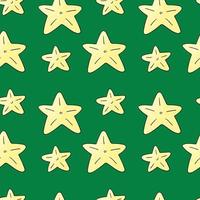 Seamless vector pattern with stars. Pattern in hand draw style