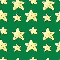 Seamless vector pattern with stars. Pattern in hand draw style