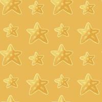Seamless vector pattern with stars. Pattern in hand draw style