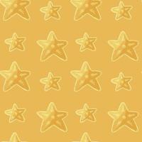 Seamless vector pattern with stars. Pattern in hand draw style