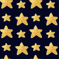 Seamless vector pattern with stars. Pattern in hand draw style