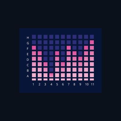 Modern infographic business future charts monitor screen dark ui theme bullets frames diagram graph vector simple dashboard elements