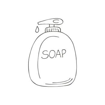 Vector icon in hand draw style. Image isolated on white background