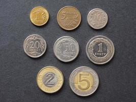 monedas de zloty polaco, Polonia foto