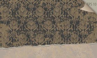 vintage pattern wall vector