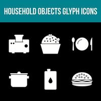 Unique Household Objects Vector Icon Set