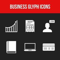 Beautiful 6 icons pack of business vector icons