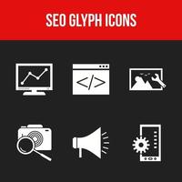 Seo line vector icon for personal and commercial use