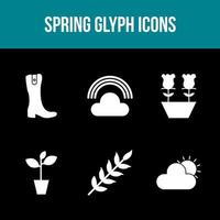 Unique Spring Vector Icon Set