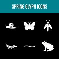 Unique Spring Vector Icon Set