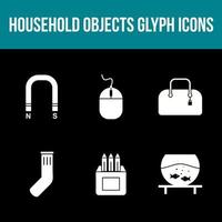 Unique Household Objects Vector Icon Set