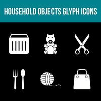 Unique Household Objects Vector Icon Set