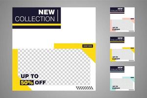 Suitable for social media posts templates and web or internet ads. vector
