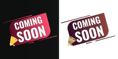 Coming soon background illustration template design vector