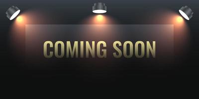 Coming soon background illustration template design