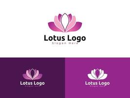 Lotus Flower Logo Vector Template