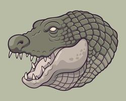 Alligator Head for Mascot Design vector