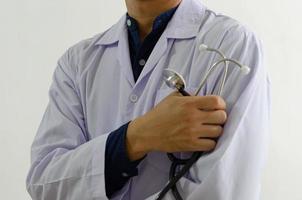 doctor holding a stethoscope photo