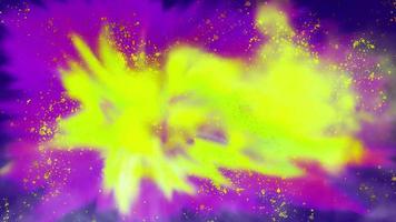 abstract multicolored bright background with yellow smoke video