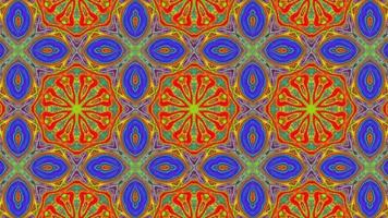 Abstract multicolored texture background kaleidoscope video