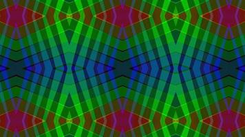 Abstract multi-colored symmetrical background of geometric shapes video