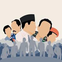 Indonesian Revolution Heroes from 1965 Tragedy vector