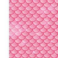 Pastel pink fish scales seamless pattern vector