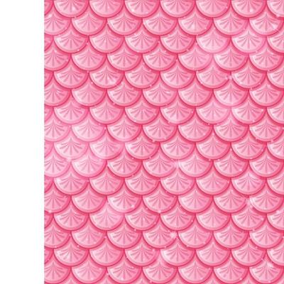 Pastel pink fish scales seamless pattern