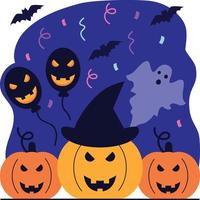 halloween celebration- background vector