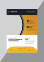 Promotional corporate business agency flyer design template vector