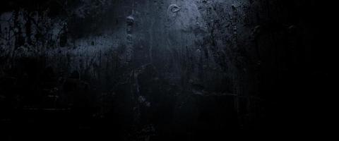 Scary dark walls, slightly light black concrete cement texture for background photo