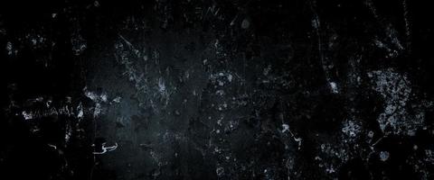 Scary dark walls, slightly light black concrete cement texture for background photo