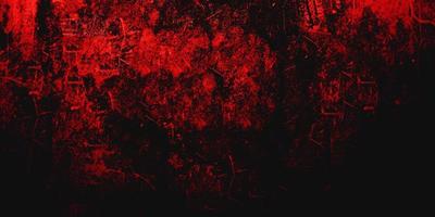 Red Scary background. Dark grunge red texture concrete photo