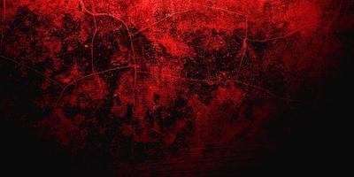 Red Scary background. Dark grunge red texture concrete photo