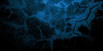 Scary dark blue cracked wall for background photo