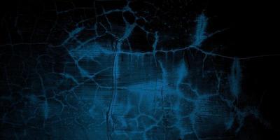 Scary dark blue cracked wall for background photo