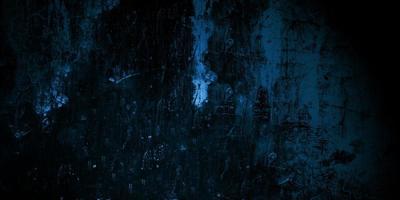 Scary dark blue cracked wall for background photo