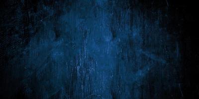 Scary dark blue cracked wall for background photo