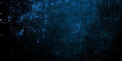 Scary dark blue cracked wall for background photo