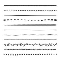 Lines and strokes in different styles. Perfect for lettering and vintage posters. vector