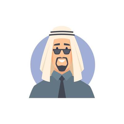 Muslim avatars arabic male female characters front view portraits faces vector east people avatar muslim man woman illustration