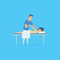 fisioterapia personas estiramiento ejercicios deportivos quiropráctica masajes correctivos médicos pacientes procedimientos de terapia rehabilitación médica atención fisioterapeuta ilustración del paciente