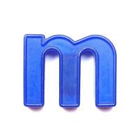 Magnetic lowercase letter M photo