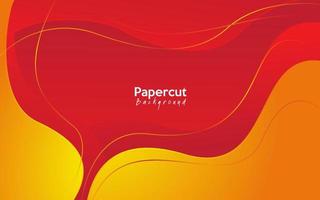 modern abstract papercut background vector