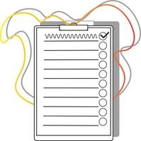 checklist symbol for online sales icon vector