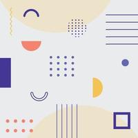 Abstract background with different geometric shapes - illustration vector