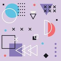 Abstract background with different geometric shapes - illustration vector